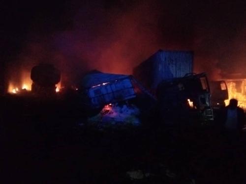 RDC : un violent incendie ravage le quatier De Bonhomme fait 1 mort et plusieurs bléssés